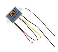 LUCKDANO Regolatore Elettronico della Temperatura con Sonda Display LED, Modulo Termostato Regolabile -50110℃ per Frigorifero, 110220V, Max 1500W (WHITE #-5)