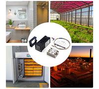 LUCKDANO REX-C100FK02-V*DN Set Regolatore di Temperatura Intelligente | Riscaldamento e Raffreddamento PID | Caratteristiche Termocoppia SSR-25 DA e 1M di Tipo K | Alta Precisione e Design Compatto