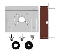 LUCKDANO Rouwthio Router Table Router Table Insert Plate Set di 3 Utensili Professionali per la Lavorazione del Legno in Lega di Alluminio 240x200mm Compatibile con Taglierine Elettriche e Macchine
