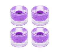 LUCKDANO Ruote da, Ruote per Pattinate a Padiglione Ripieno 78A 60x45 Mm Elastico Flash Ruota per Incrociatore a Pala Longboard (Purple)