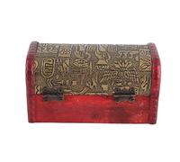 LUCKDANO Scatola di Gioielli Vintage, Scatola di Gioielli Vintage di con Opzione di Blocco 14,6 × 8 × 8 Cm Contenitore di Decorativi per il Display per la Casa e il (Piccola tromba con blocco
