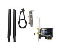 LUCKDANO Scheda di Rete Gigabit Ethernet PCIe Adattatore LAN PCI Express Scheda PCI-E con BT 4.0 e Dual Band 2.4G 300Mbps 5G 867Mbps per PC Desktop 7/8/10