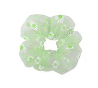 LUCKDANO Scrivi per Capelli Elastic Soft Gauze Daisy Pattern Accessori per Donne con una Buona elasticità Comoda Festa di Festa Leggera Esempio Quotidiano Quotidianamente (GREEN)
