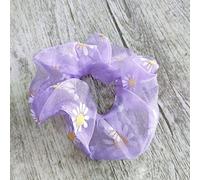 LUCKDANO Scrivi per Capelli Elastic Soft Gauze Daisy Pattern Accessori per Donne con una Buona elasticità Comoda Festa di Festa Leggera Esempio Quotidiano Quotidianamente (PURPLE)