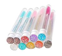 LUCKDANO Set di Tubi Usa e Getta per Mascara con Colorati 10 Pezzi con Testine Regolabili - Elementi Essenziali Viaggio per Truccatori e Principianti