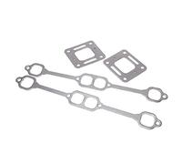 LUCKDANO Set Guarnizioni Collettore di Scarico Sostituzione Grafite per Motori Mercruiser 5.0 5.7 1985-2002 OE 5735 con Collettore di Ascesa Centrale