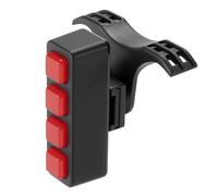 LUCKDANO Smart Coda Leggero Batteria Lunga Durata di Avvertimento Luci per Bici a Led per le Mountain Mountain (Lampada quadrata)
