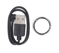 LUCKDANO Smart Ring Fitness Tracker Allenamento IP68 Sincronizzazione in Tempo Reale Batteria da 7 Giorni Carica 1 Ora Acciaio Inossidabile con App di Salute per Monitoraggio dello Sport (8#)