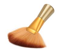 LUCKDANO Spazzola per Collo in Tubo di Alluminio Placcato Oro Elettrolitico, Spazzola per Collo Professionale per Parrucchiere, Rimuove Rapidamente le Rotture, Comoda e Facile Usare, Adatta per