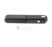 LUCKDANO Spazzola per Lisciare i Capelli Senza Fili 60 W, Pettine e Arricciacapelli 2 in 1 con Display Digitale e Copertura Antipolvere, per Acconciature Quotidiane (BLACK)