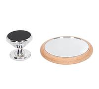 LUCKDANO Specchio Bianco Specchio Riflettente per l'osservazione della Portata del caffè - Strumento di Estrazione Visiva Rotante Multidirezionale per Portafiltro Senza Fondo - Resistente Acciaio