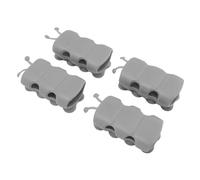 LUCKDANO Staffa di Supporto per Soffione Doccia Regolabile a Ventosa 4 Pezzi con Supporto a Parete Rimovibile - Ideale per Soffioni Doccia Portatili - Installazione Semplice, Robusto Materiale TPE