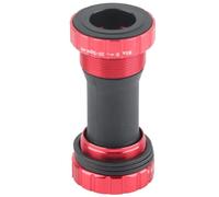 LUCKDANO Staffa Inferiore, Staffa con Teatro con Teatro con BB BB Bottom Alluminio Legato Road 68-73mm per Montagna, Strada, Bici a Grasso (Rosso)