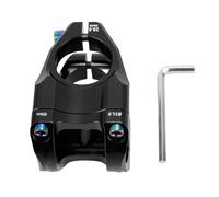 LUCKDANO Stelo Bici CNC in Lega di Alluminio per Ciclo di Montagna 31,8x35mm (Black)