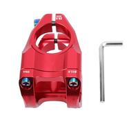 LUCKDANO Stelo Bici CNC in Lega di Alluminio per Ciclo di Montagna 31,8x35mm (Rosso)