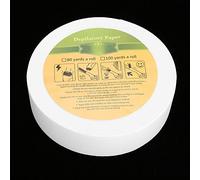 LUCKDANO Strisce Ceretta in Tessuto Non Tessuto 100 M, Carta per Depilazione Usa e Getta Spessa e Resistente per Corpo Viso Gambe Ascelle Bikini Sopracciglia, con Design Sanitario