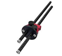 LUCKDANO Strumento per Tracciare a Doppia Testa per Marcature Precise Legno, Lega di Alluminio Resistente, Leggero con Taglierina a Doppia Testa in Acciaio Inossidabile - Scala Metrica e Imperiale,