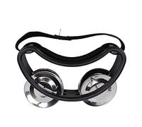 LUCKDANO Tamburello a Pedale con Cinturino Elastico in Nylon, Tamburello a Pedale con Percussione, Facile da Usare, Adatto per Suonare la Batteria, la Chitarra o l'accompagnamento. (BLACK)