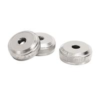 LUCKDANO Tappi per Valvole di Tromba, Protezione della Tromba Valvola Metallo a Vite d'argento Pistone 3pcs Accessori per la per la Sostituzione della (Copertura inferiore OE: 5615Q0)