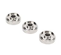 LUCKDANO Tappi per Valvole di Tromba, Protezione della Tromba Valvola Metallo a Vite d'argento Pistone 3pcs Accessori per la per la Sostituzione della (Copertura superiore OE: 5615Q0)