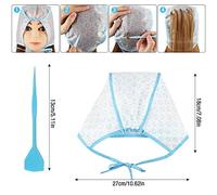 LUCKDANO Tappo Colorante per Capelli Usa e Getta con Punta per Parrucchiere, con Ganci Guida Colorazione dei Capelli Facile e, Unisex, 1 Confezione (Cielo blu)