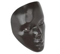 LUCKDANO Tavola Integrale per la Pratica del Trucco, Manichino in Silicone per L'allenamento del Trucco con Pennelli 7 Pezzi e Olio Detergente, Adatto per Principianti e Scuole di (Pelle scura)