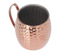 LUCKDANO Tazza Mosca Mule Tazza Mosca Mule da Cocktail di Grande capacità da 500 Ml Acciaio Inossidabile 304, Elegante Finitura Argento per Bar, Hotel e Ristoranti (Oro rosa)