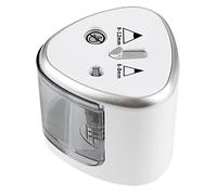 LUCKDANO Temperamatite Elettrico Temperamatite Elettrico Automatico per la Scuola, L'ufficio, la Casa con Design a 2 Fori 6-8mm 9-12mm Alimentato a Batteria