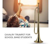 LUCKDANO Tromba di Tromba di Bomba, Strumenti in Ottone con di Ottone di Lunghezza di 20,5 Pollici e Diametro da 4,8 Pollici in Bugle Horn per Gli Studenti della Band Scolastica Musica di Orchestra