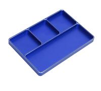 LUCKDANO Vassoio Magnetico, Vassoio per Utensili Tappetino per Utensili Magnetici con Cuscinetto Magnetico RC Vite Riparazione 4 GRUNGS GRUNS Alluminio VASSO INSEGLIAMENTO 1/10 1/8 Ari Aric RC (Blue)