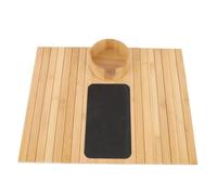 LUCKDANO Vassoio per Braccioli per Divano in bambù, Portabicchieri Staccabile, Organizer per Braccioli per Mangiare, Bere e Spuntini, Soggiorno, Decorazioni per la Casa