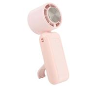 LUCKDANO Ventilatore Portatile Portatile Ventilatore Ventola di Raffreddamento Ricaricabile a Batteria a 5 Marce per Viaggi e Lavoro all'aperto - Colore Grigio (PINK)