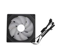 LUCKDANO Ventola per Chassis ARGB 140x140x25mm Luce Sincronizzata per un Raffreddamento Ottimale e una Dissipazione del Calore Silenziosa Compatibile con Dissipatori e Case CPU (#1)