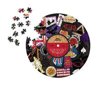 Luckies of London | Jigsaw Puzzle | Gioco da tavolo a forma di dischi in vinile | Arte da parete di ispirazione retrò e da appendere alla parete | Puzzle da 200 pezzi | Regali di consapevolezza per