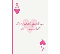 Luckiest Girl in the World: Pink Aesthetic Notebook | Cute Pink Playing Card Journal for Writing, and Everyday Notes