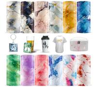 LUCKIGUCK Infusible Transfer Ink Sheets - Set di 12 fogli di inchiostro prestampati, 30,5 x 30,5 cm, ferro su maglietta e tazza