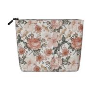 Luckily&Day Beauty case da donna con stampa Torre Eiffel con fiore Parigi, borsa da viaggio alla moda con grande regalo per donne, nero, taglia unica, Nero, One Size