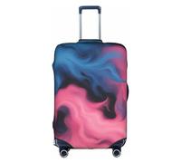 Luckily&Day Blue and red fire Print Travel Luggage Cover (per 18-32 pollici) Elastico Valigie Protector Cover Baggage Covers, Bianco, Large