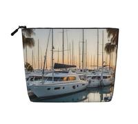 Luckily&Day Borsa cosmetica con stampa di golf yacht club borsa per il trucco da donna borsa da viaggio alla moda con grande regalo per le donne, nero, taglia unica, Nero, One Size