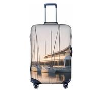 Luckily&Day Copertura elastica per bagagli da golf e yacht club (per 45,7-81,3 cm), Bianco, Large