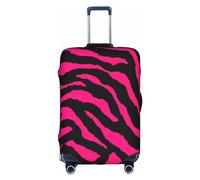 Luckily&Day Zebra Tiger Leopard Red Print Travel Luggage Cover (per 45,7 - 81,3 cm) elastica valigia Protector cover per bagagli, Bianco, Large
