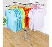 Luckincolt Stendibiancheria pieghevole portatile salvaspazio pieghevole in acciaio inox ad alta capacità con 4 rami