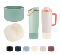 LUCKINEE 2 manicotti in silicone per bottiglie d'acqua Owala da 850,5 g e 1134 g FreeSip Sway e bicchieri, protezione inferiore in silicone, paraurti per borraccia Owala Free Sip Sway senza BPA