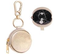 LUCKINEE Portagioie portatile da palestra con portachiavi, piccolo anello da viaggio per orecchini, collane, regali per donne e ragazze