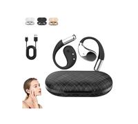 Luckinwish Q39 Ai Translation - Auricolari Bluetooth 5.4 con clip, in tempo reale, con ricarica a lunga durata della batteria, per viaggi, lavoro, apprendimento (nero)