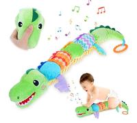 Luckits Musical Caterpillar Peluche Giocattoli, Peluche Giocattolo Bruco Musicale Morbido, Giochi Sonagli Sensoriali Neonato, Righelli di Altezza, Sonaglio e Texture, Neonato Regalo per 3 6 9 12 Mesi