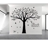 LUCKKYY Grant Family Tree Wall Decal with Family Like Branches on a Tree Wall Decal Sticker Quote Larghezza 2591cm x Altezza 2311cm