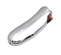 Lucklybestseller Custodia per accendino pesante e curva, design ergonomico in metallo, per accendino BIC Full Size J6