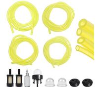 LUCKNIGHT Set di tubi per benzina universale per tosaerba, set di filtri per benzina, set con tubi e guarnizioni, primer per motosega, tosaerba, tagliasiepi, autocarri