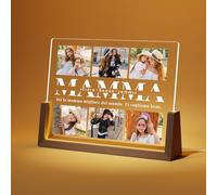 LUCKOR Festa Della Mamma Idee Regalo - Lampada Personalizzata con Foto - Cornice Festa Della Mamma - Regali Festa Della Mamma Originali, Regalo Donna Originale Utile, Regalo Mamma Natale